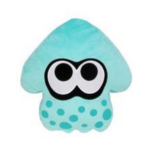Splatoon Turquoise Squid Pillow Plush